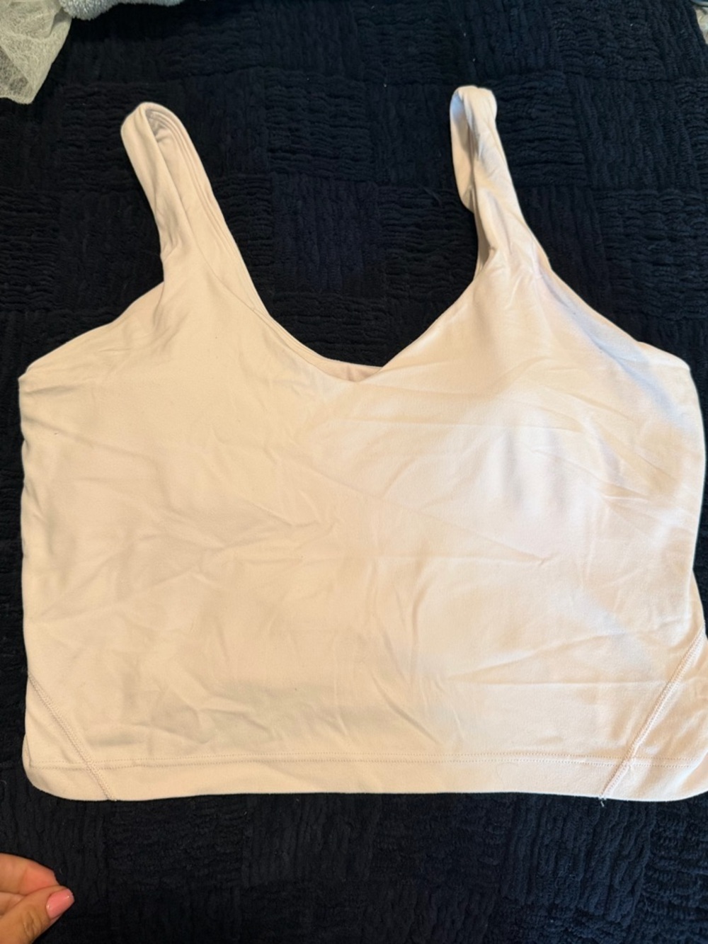 lululemon athletica Light pink Scoop-Neck Cropped align Tank